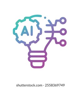 Artificial Intelligence AI Chip in Human Head. Artificial Intelligence icon with Machine learning, digital skills, generative AI, AI technology, algorithm, virtual intelligence and future