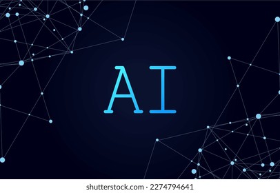 Inteligencia artificial, chipset AI en placa de circuito, concepto de tecnología futurista