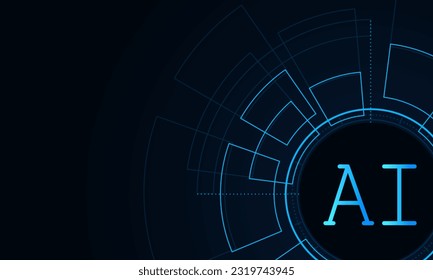 Artificial Intelligence ,AI chipset on circuit board, futuristic Technology Concept
