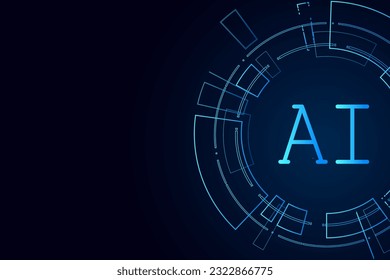 Artificial Intelligence ,AI chipset on circuit board, futuristic Technology Concept