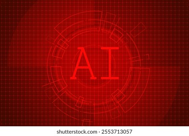 Artificial Intelligence ,AI chipset on circuit board, futuristic Technology Concept	
