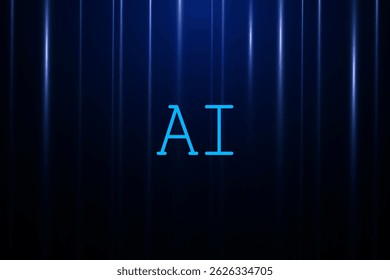 Artificial Intelligence ,AI chipset on circuit board, futuristic Technology Concept	