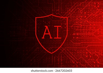Inteligencia artificial, chipset AI en placa de circuito, concepto de Tecnología futurista	

