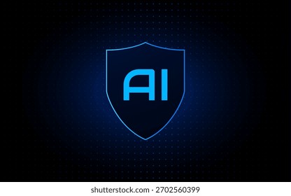 Inteligencia artificial, chipset AI en placa de circuito, concepto de Tecnología futurista	