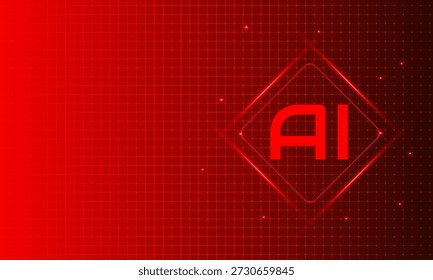 Inteligencia artificial, chipset AI en placa de circuito, concepto de Tecnología futurista	
