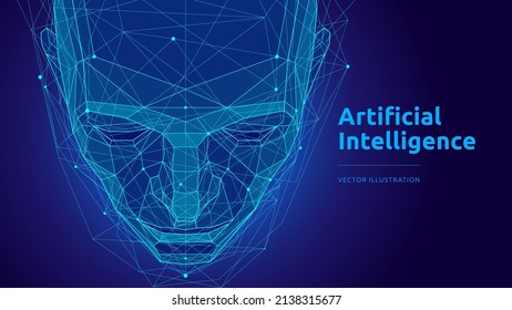 Artificial intelligence AI concept background banner, big data analytics technology, deep learning.