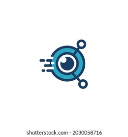 Artificial Intelligence (AI) future technology logo concept, tech logo design