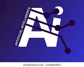 Artificial intelligence. Ai. Future technology. Automation science. Ai word and icon