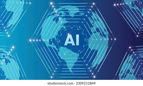 Artificial Intelligence (AI) Graphical Illustration 
