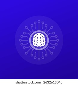 artificial intelligence, AI icon with brain, transparent design - Powered by Shutterstock - Get 15% off with code: PIKWIZARD15