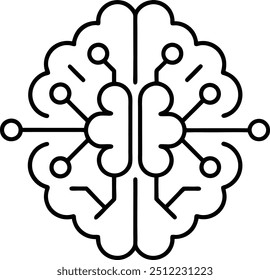 Artificial intelligence AI Icon Design