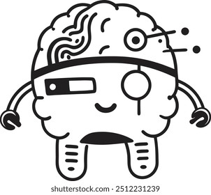 Artificial intelligence AI Icon Design