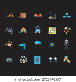 Inteligencia artificial Iconos de IA BEst archivo EPS para Descargas