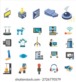 Inteligencia artificial Iconos de IA BEst archivo EPS para Descargas