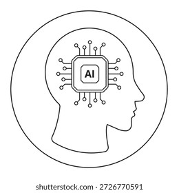 Inteligencia artificial Iconos de IA BEst archivo EPS para Descargas