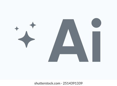 Pictograma de inteligencia artificial. Tecnología relacionada con la inteligencia artificial, computadoras y sistemas que son inteligentes, gráficos de robot. Vector ai generó logo o simbolo.