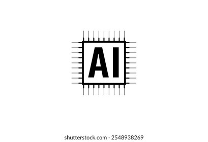 Inteligencia artificial AI en formato png. Concepto de Big Data e inteligencia artificial relacionado con inteligencia artificial, computadoras y sistemas inteligentes, gráficos robóticos. Aprendizaje automático