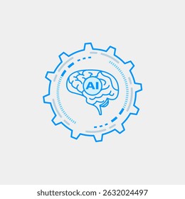 Processo de IA de inteligência artificial para executar ou pensar	