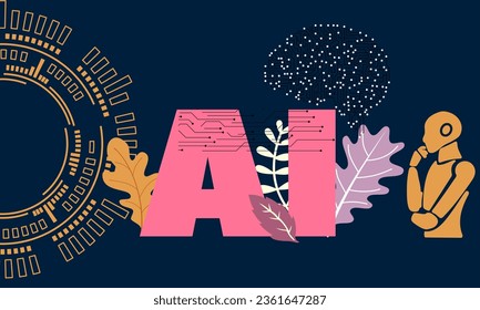 Artificial intelligence AI processor chip vector icon symbol for graphic design, logo, web site, social media.