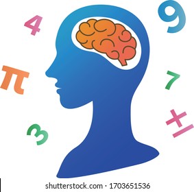 
Artificial intelligence AI silhouette and gears