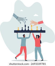 Artificial intelligence or AI usage for intellect games.life and employment of people.