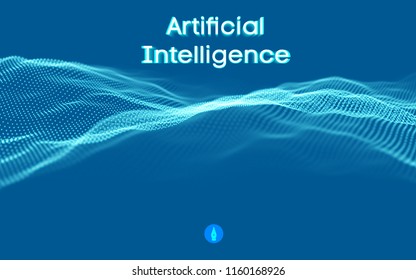 Artificial intelligence automation technology background. Augmented reality vector design. Vector Eps 10 