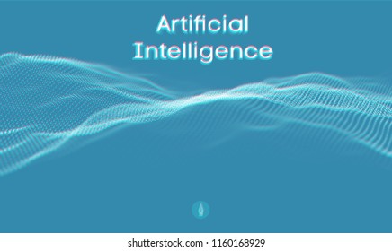 Artificial intelligence automation technology background. Augmented reality vector design. Vector Eps 10 