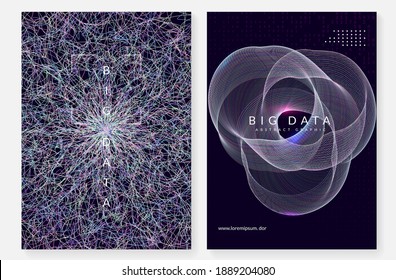 Artificial intelligence background. Digital technology, deep learning and big data concept. Abstract tech visual for industry template. Colorful artificial intelligence background.