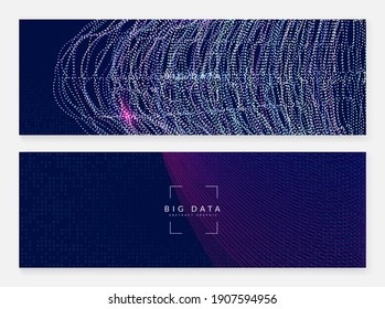 Artificial intelligence background. Digital technology, deep learning and big data concept. Abstract tech visual for communication template. Partical artificial intelligence background.
