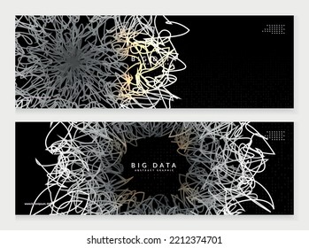 Artificial intelligence background. Digital technology, deep learning and big data concept. Abstract tech visual for cloud template. Futuristic artificial intelligence background.