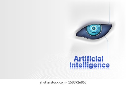 artificial intelligence background tech futuristic design concept