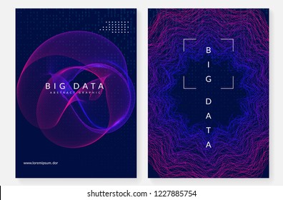 Artificial intelligence background. Technology for big data, visualization, deep learning and quantum computing. Design template for information concept. Digital artificial intelligence backdrop.