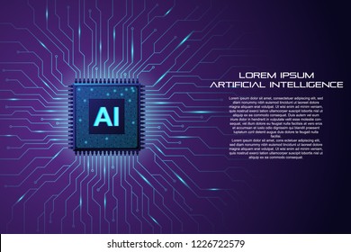 Artificial Intelligence background template