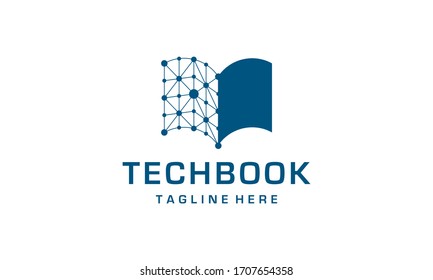 Artificial Intelligence with Book Paper Read Education School Logo Design Inspiration