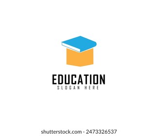 Artificial Intelligence with Book Paper Read Education School Logo Design Inspiration