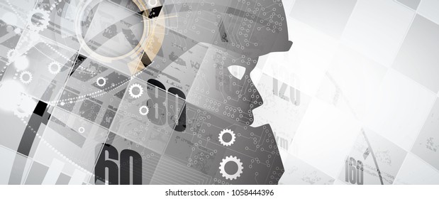 Artificial intelligence can drive. Sport racing car technology with AI. Futuristic concept. Woman robot face in helmet