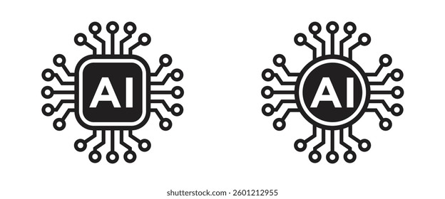 Artificial Intelligence Chip, AI Circuit Technology, Machine Learning Processor, Neural Networks, Cybersecurity System, Data Science, and Futuristic AI Technology.