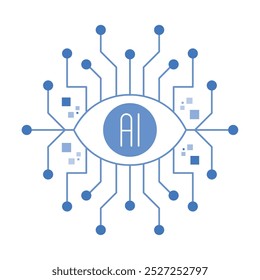 artificial intelligence circuit digital technology isolated