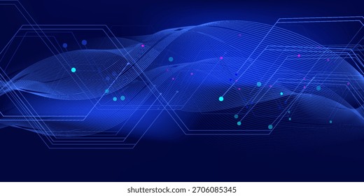 Inteligencia Artificial con estilo de línea eléctrica de circuito. Diseño de aprendizaje automático futurista digital. AI signo para el Diseño gráfico, logotipo, Sitio web, redes sociales, móvil