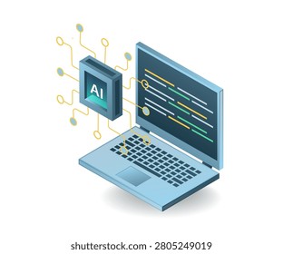 Artificial Intelligence Coding Assistant With Laptop Programming Interface