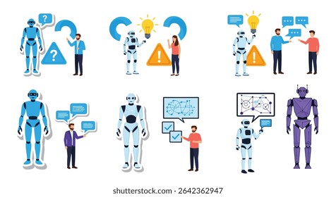 Colaboração de inteligência artificial O poder da IA e do trabalho humano em conjunto harmoniosamente