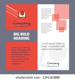Artificial intelligence Company Brochure Title Page Design. Company profile, annual report, presentations, leaflet Vector Background