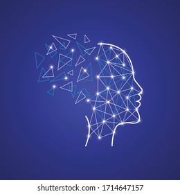 Artificial intelligence for concept design. Machine learning technology concept. Modern engineering, futuristic, science communication concept.