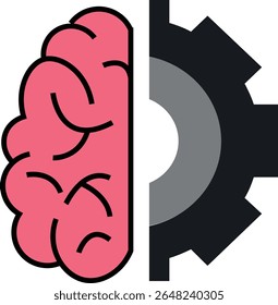 Artificial Intelligence Concept with Digital Brain and AI Chip Animation