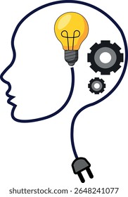 Artificial Intelligence Concept with Digital Brain and AI Chip Animation