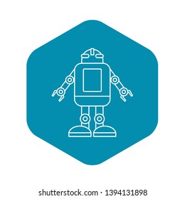 Artificial intelligence concept icon. Outline illustration of artificial intelligence concept vector icon for web