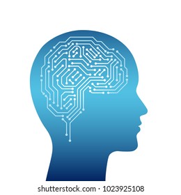 Artificial Intelligence concept, vector illustration. 