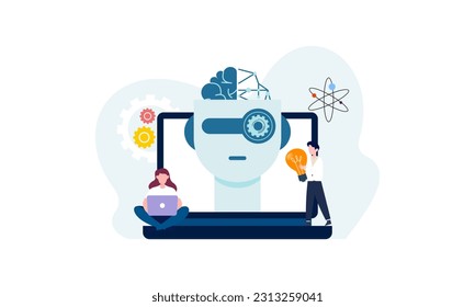 Artificial Intelligence concept vector illustration 