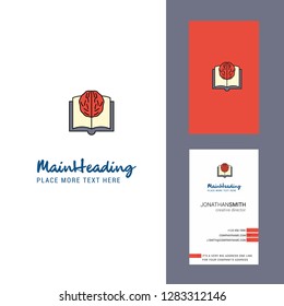 Artificial intelligence Creative Logo and business card. vertical Design Vector