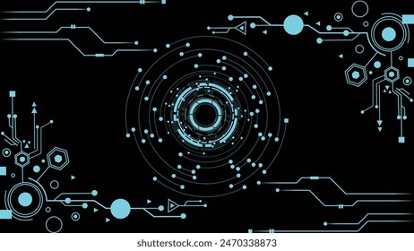 Artificial intelligence, cyber-circuits, future technology concepts, background